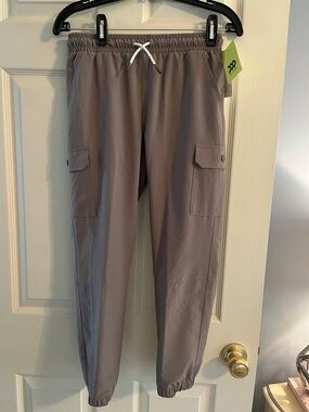 all in motion Taupe Elastic Waist Cargo Joggers